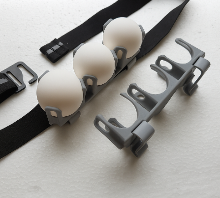 BallBuddy Ballgürtel Doppelpack für 3 oder 6 Tischtennisbälle