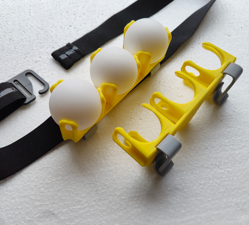 BallBuddy Gürtelclip für 3 Tischtennisbälle