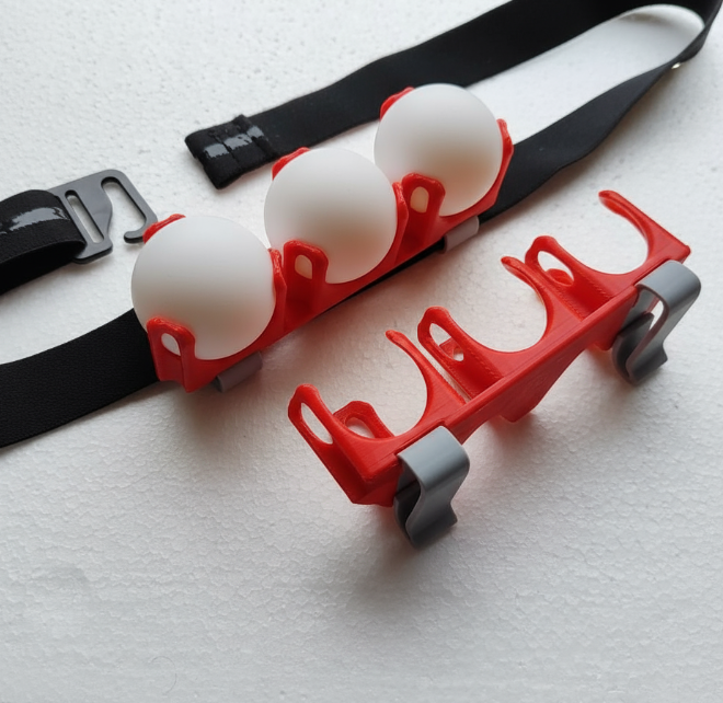 BallBuddy Gürtelclip für 3 Tischtennisbälle